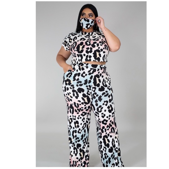 All The Drama Pant Set Plus Size